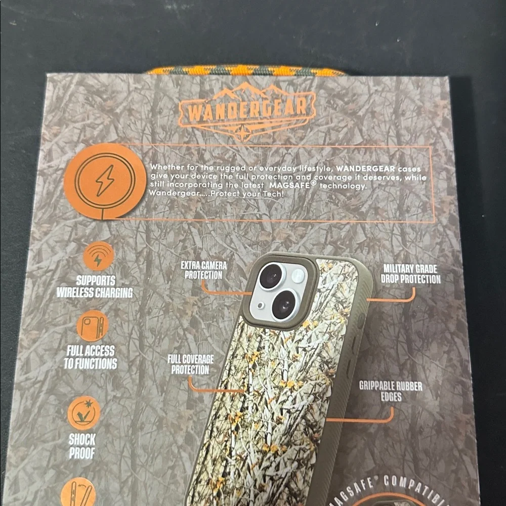 Wandergear tree camo iPhone 16e/15/14/13 case